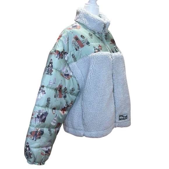 Disney Parks “The Haunted Mansion” Sherpa, Cropped Jacket - NWT, Size L, Multi - Picture 5 of 17